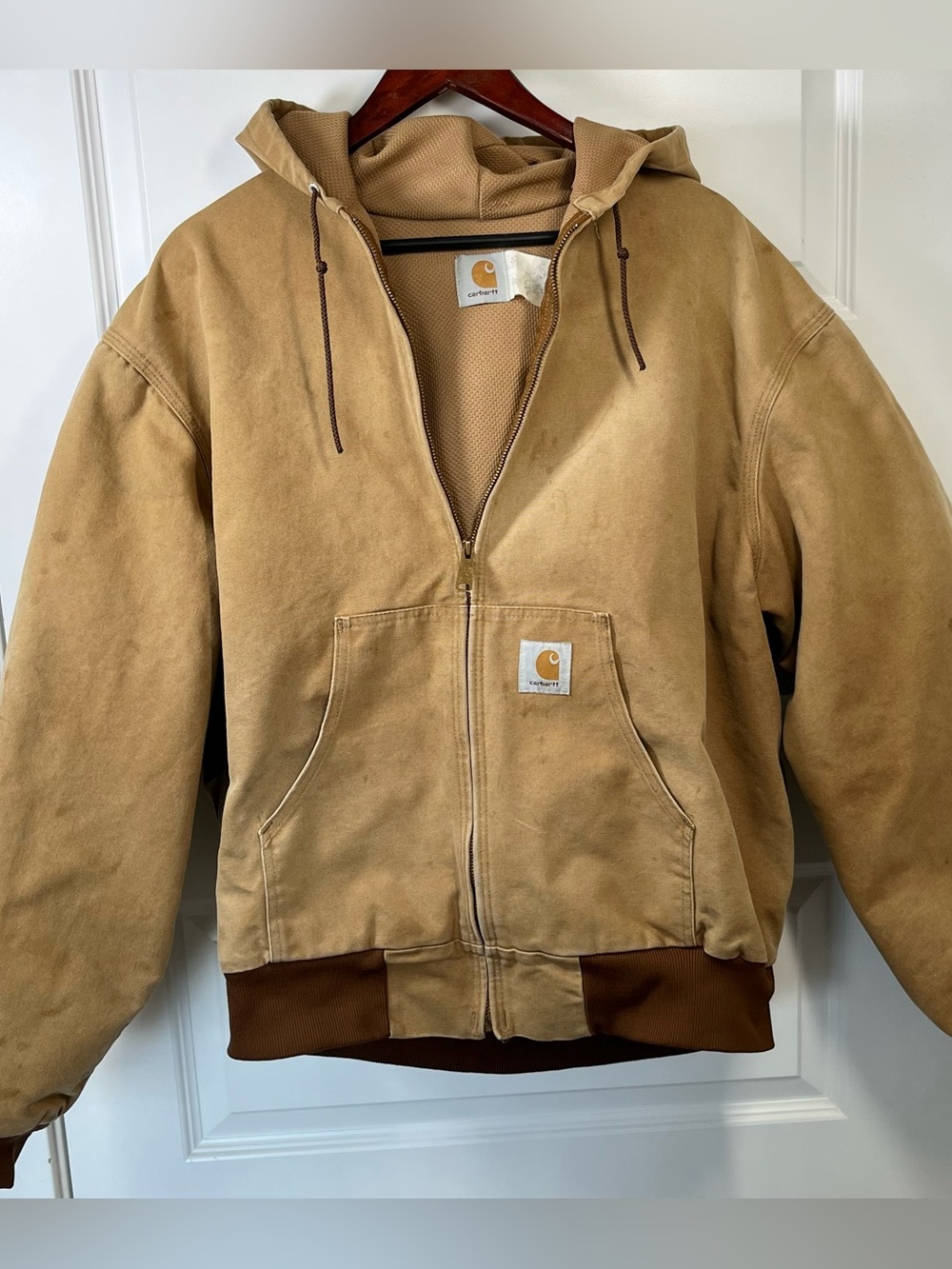 Vintage 1995 Carhartt JR106 Active Jacket 2XL USA Made Thermal Lined Duck